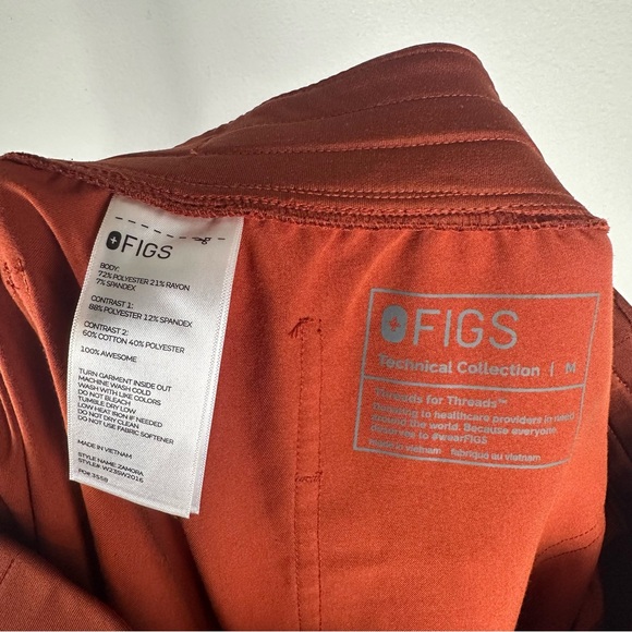 Figs Zamora Scrub Jogger Pants Size Womens Medium In Auburn PO 3558 W23SW2016 - Picture 11 of 14